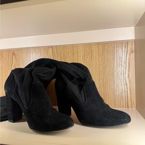 Topshop Elegant Black Over the Knee Boots